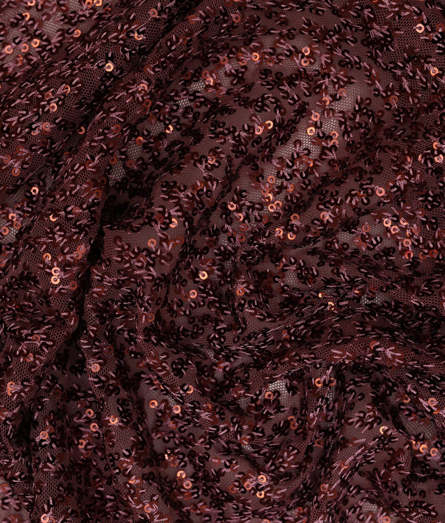 Blanca Sequins Thread Embroidery Fabric