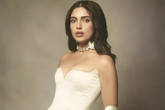 Bhumi Pednekar in Stunning Ivory Satin Gown