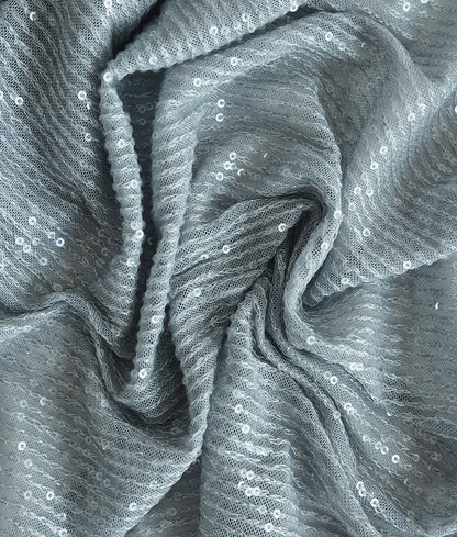 Adelphie Sequins Embroidery Fabric