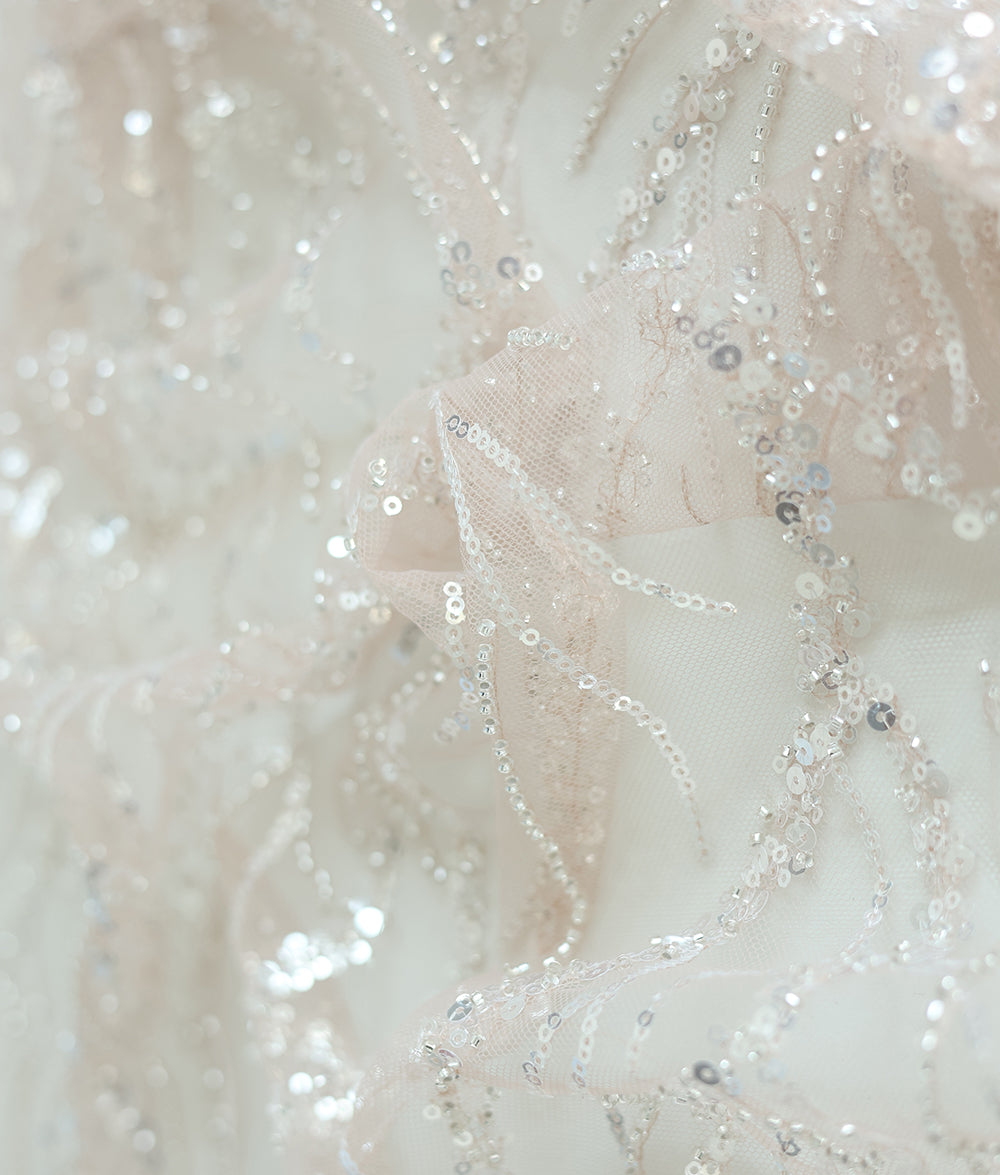 Nysa Sequins Embroidery Fabric (N-21DY08481)