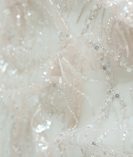 Nysa Sequins Embroidery Fabric (N-21DY08481)