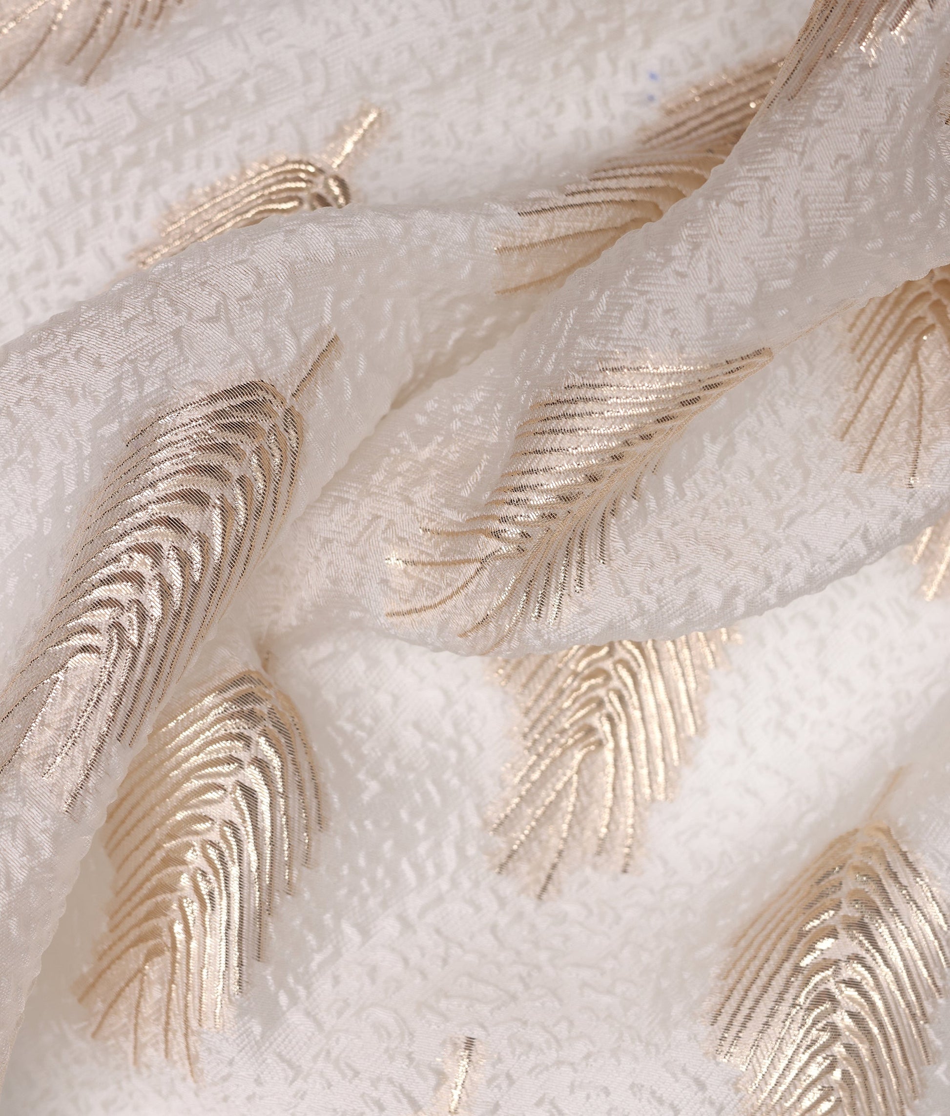 Off White with Gold Foil