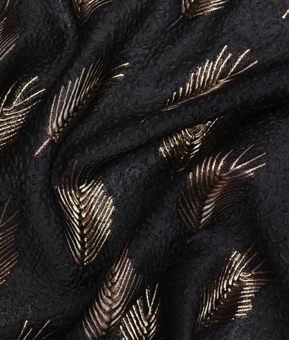 Black with Gold Foil