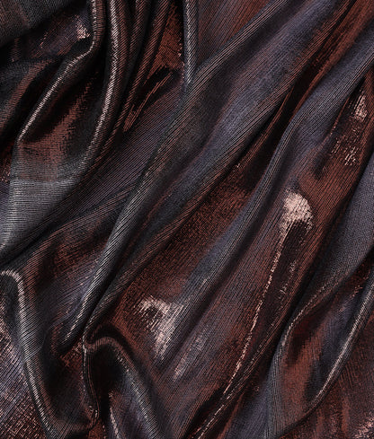 Poly Knit Abstract Foil Fabric
