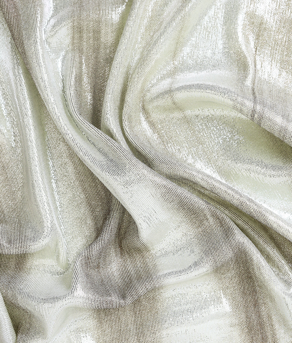 Poly Knit Abstract Foil Fabric