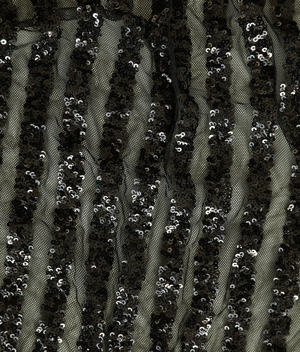 Lily Sequins Embroidery Fabric