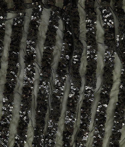 Lily Sequins Embroidery Fabric