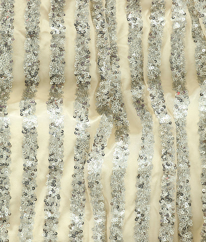 Lily Sequins Embroidery Fabric