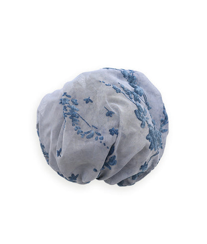 Stretch Net Velvet Floral Appliqué Embroidery Fabric