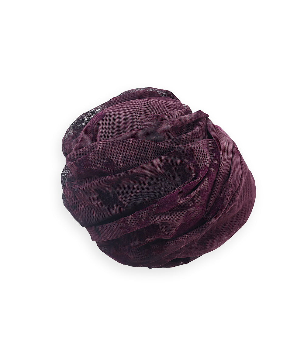 Stretch Net Velvet Floral Appliqué Embroidery Fabric