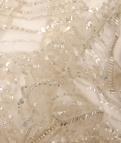 Clara Sequins Embroidery Fabric