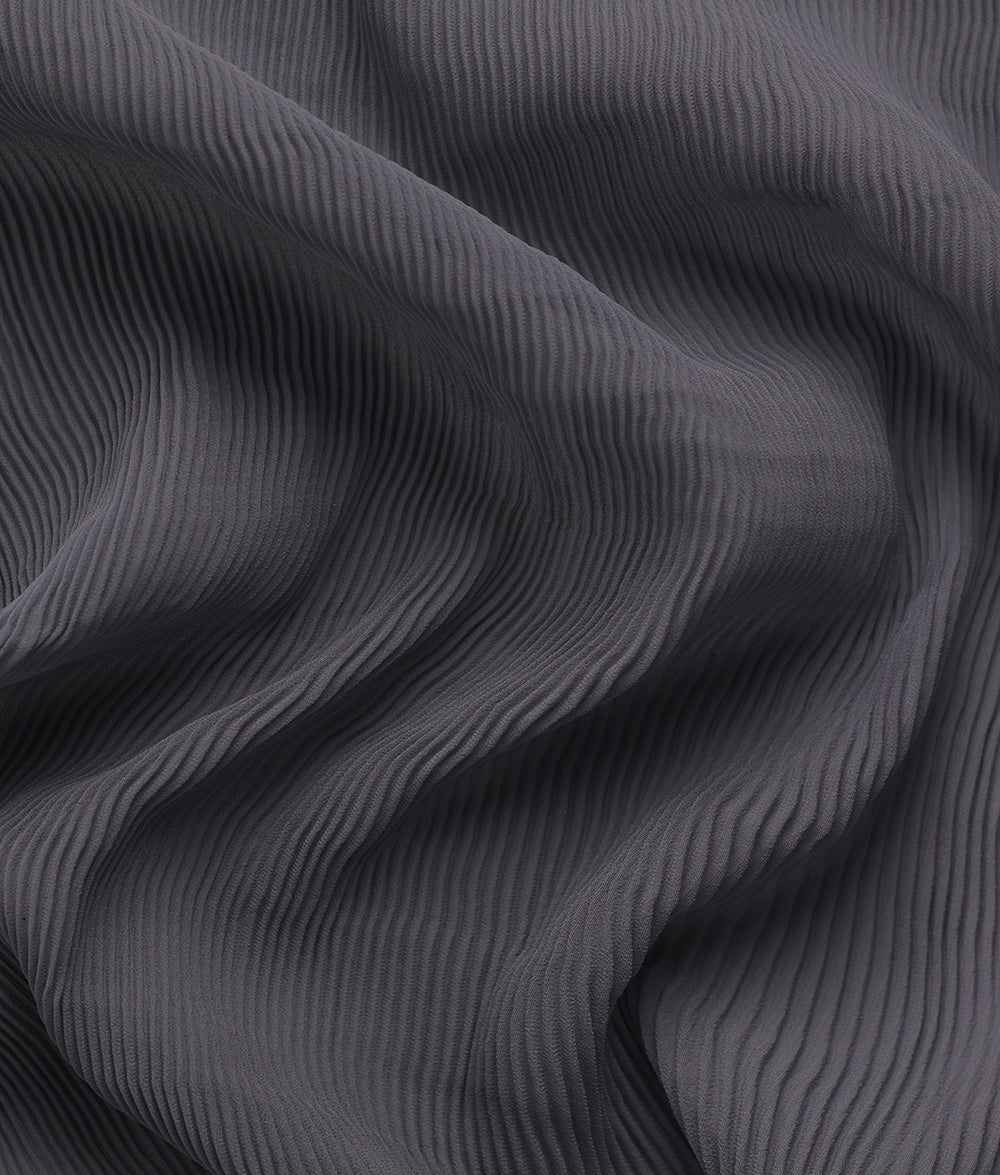Ela CR10 Georgette Pleated Knits Fabric