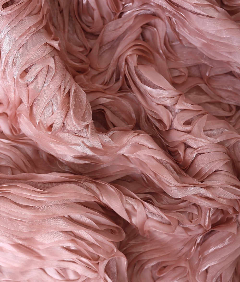 Poly Velvet 3D Organza Applique Fabric