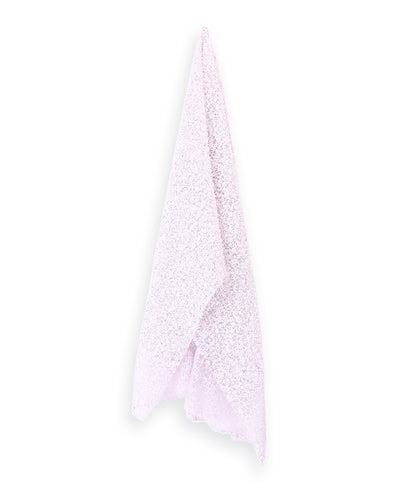 Net Thread-Web Interlinked Pearl Bead and Sequin Embroidery Fabric
