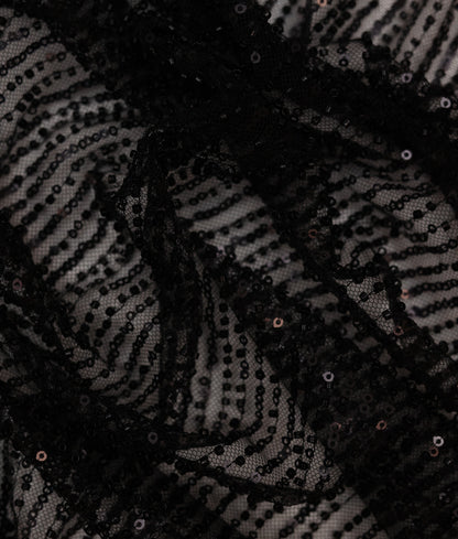 Lea Sequins Thread Embroidery Fabric