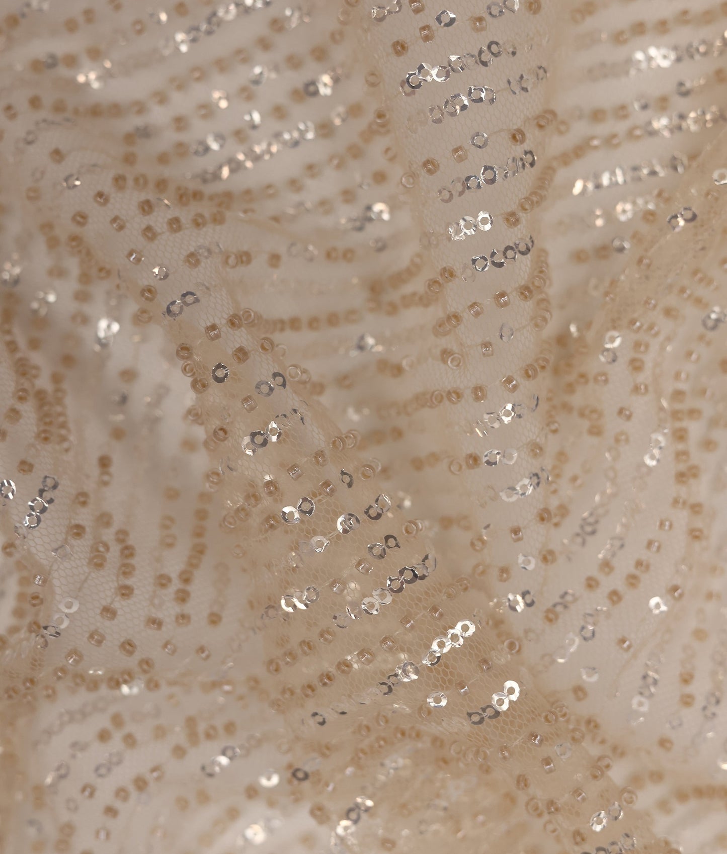 Lea Sequins Thread Embroidery Fabric