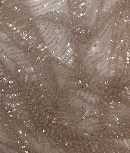 Lea Sequins Thread Embroidery Fabric