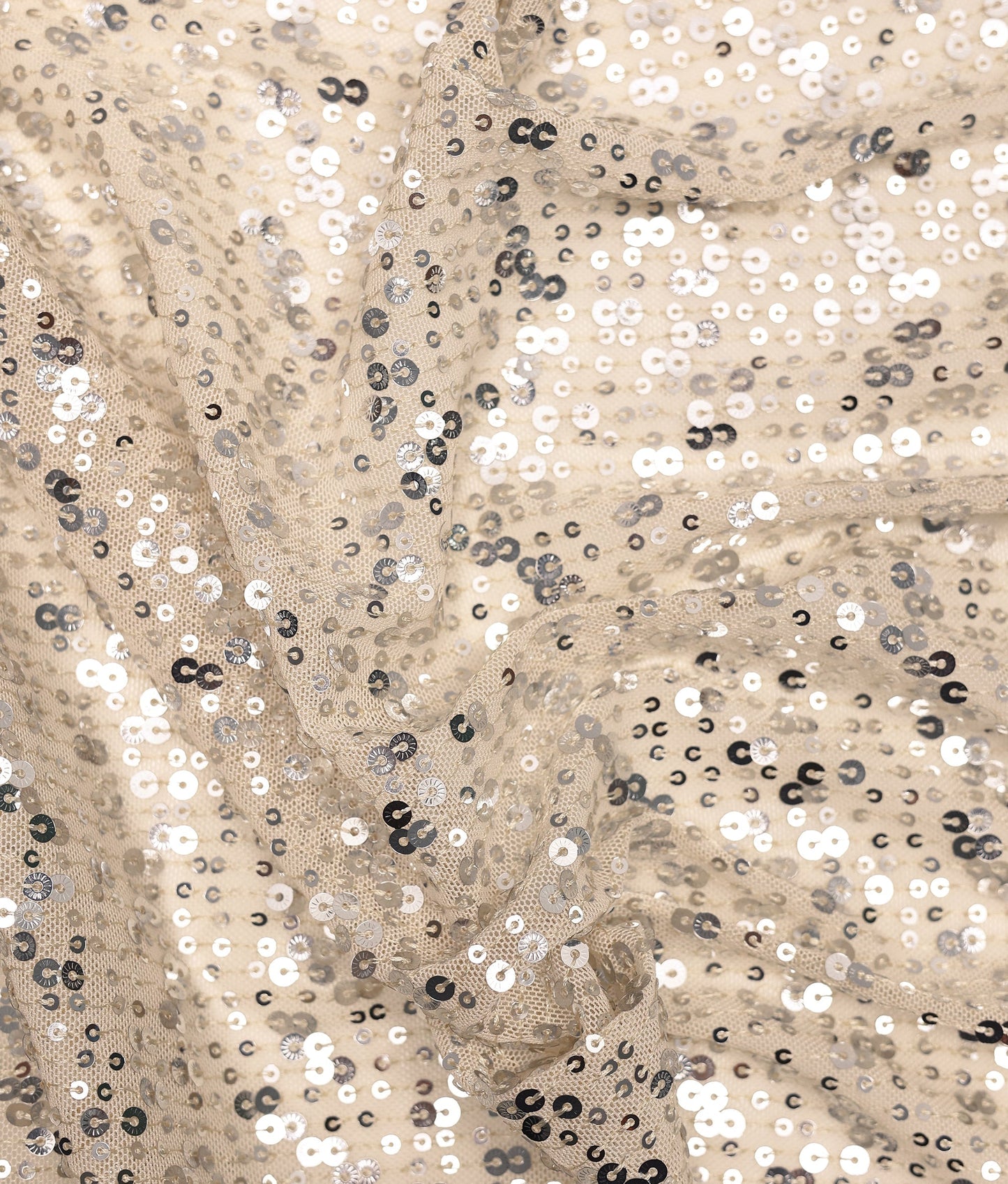 Pythia Sequins Embroidery Fabric.