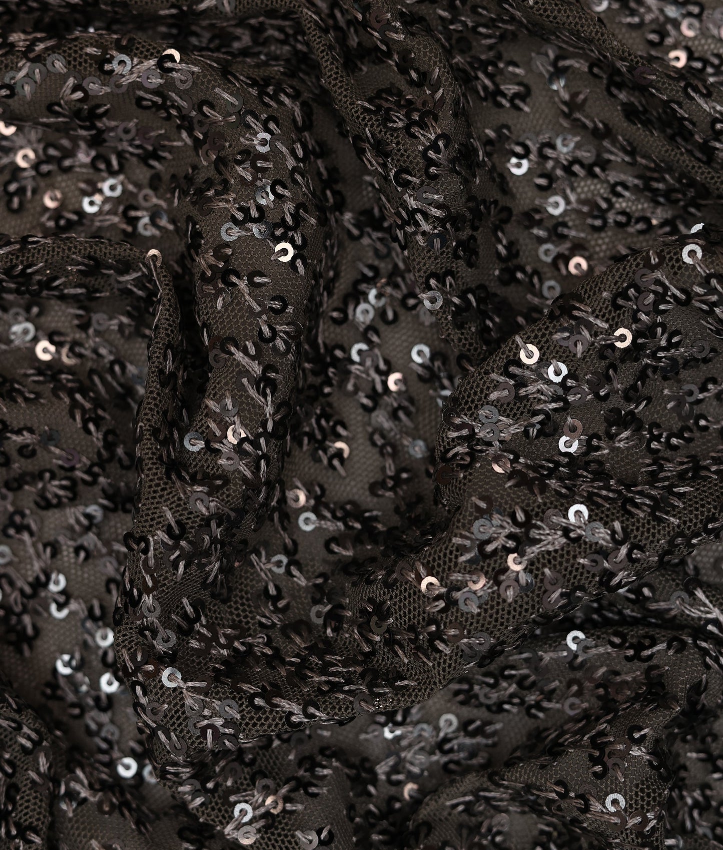 Blanca Sequins Thread Embroidery Fabric