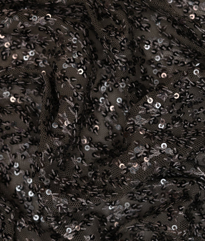Blanca Sequins Thread Embroidery Fabric