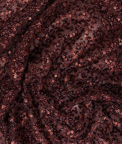 Blanca Sequins Thread Embroidery Fabric