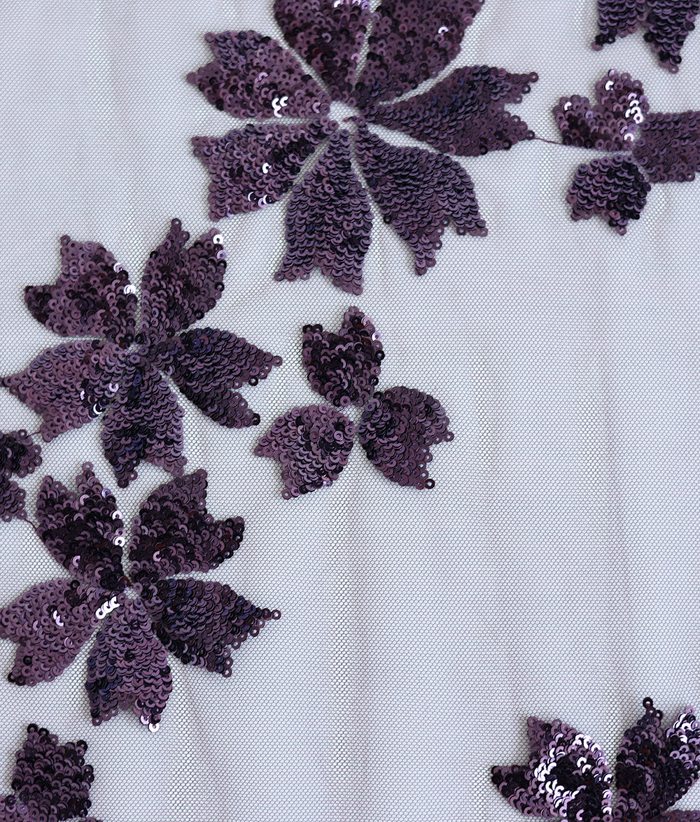Sylvie Sequins and Thread Embroidery Fabric