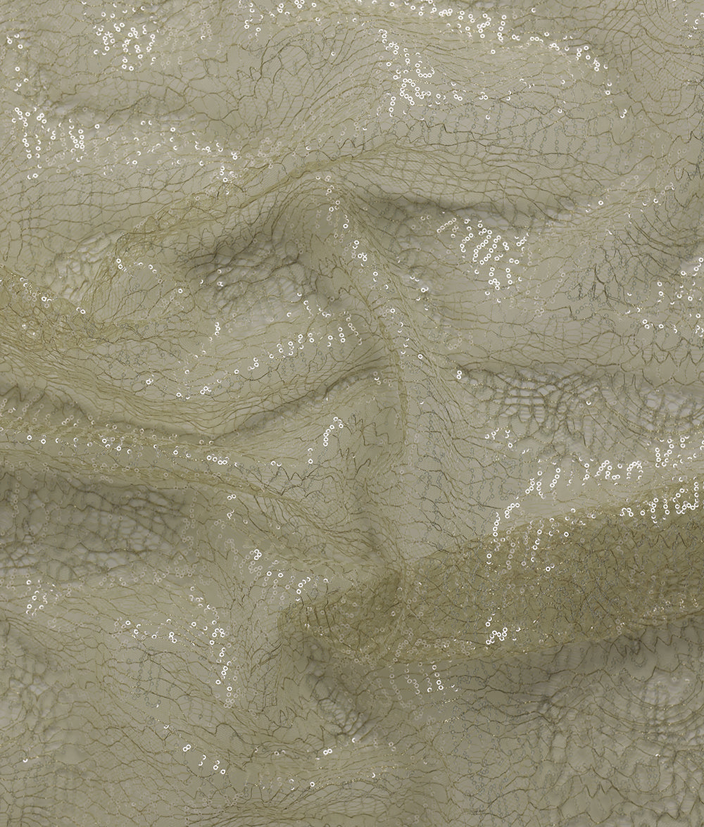 Mercy Sequins and Thread Embroidery Fabric (N#J03197)