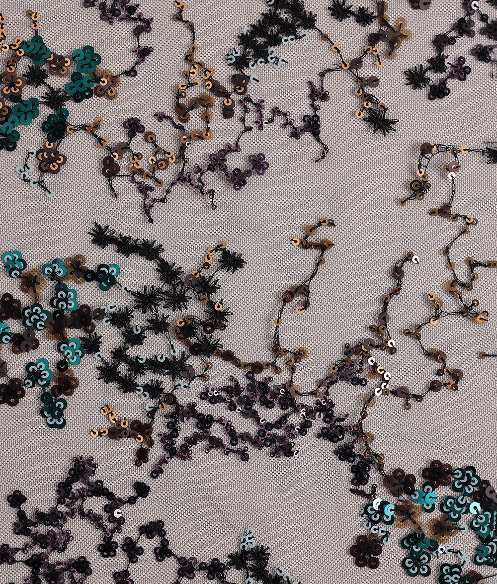 Valeria Sequins and Thread Embroidery