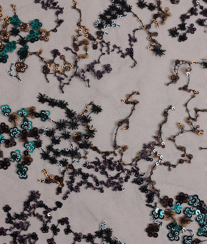 Valeria Sequins and Thread Embroidery