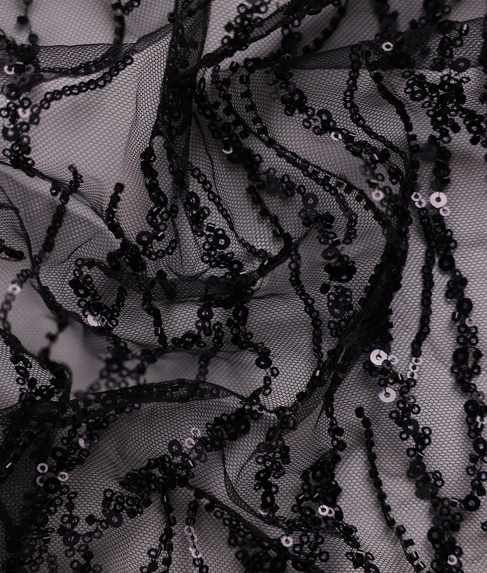 Nysa Sequins Embroidery Fabric (N-21DY08481)