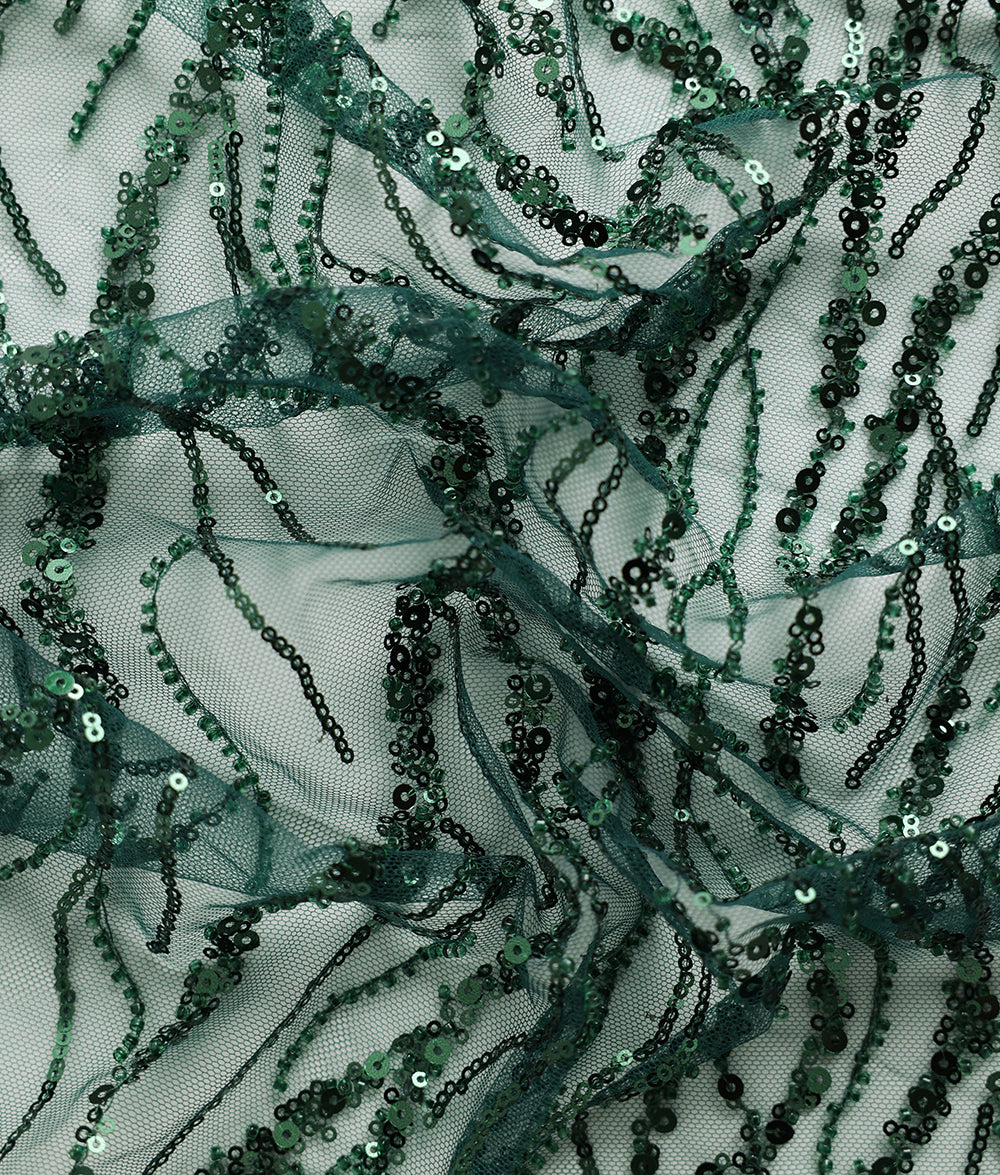 Nysa Sequins Embroidery Fabric (N-21DY08481)