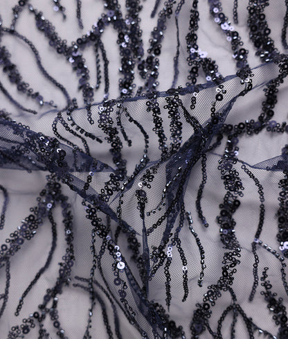 Nysa Sequins Embroidery Fabric (N-21DY08481)