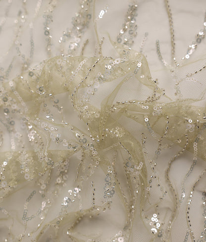 Nysa Sequins Embroidery Fabric (N-21DY08481)