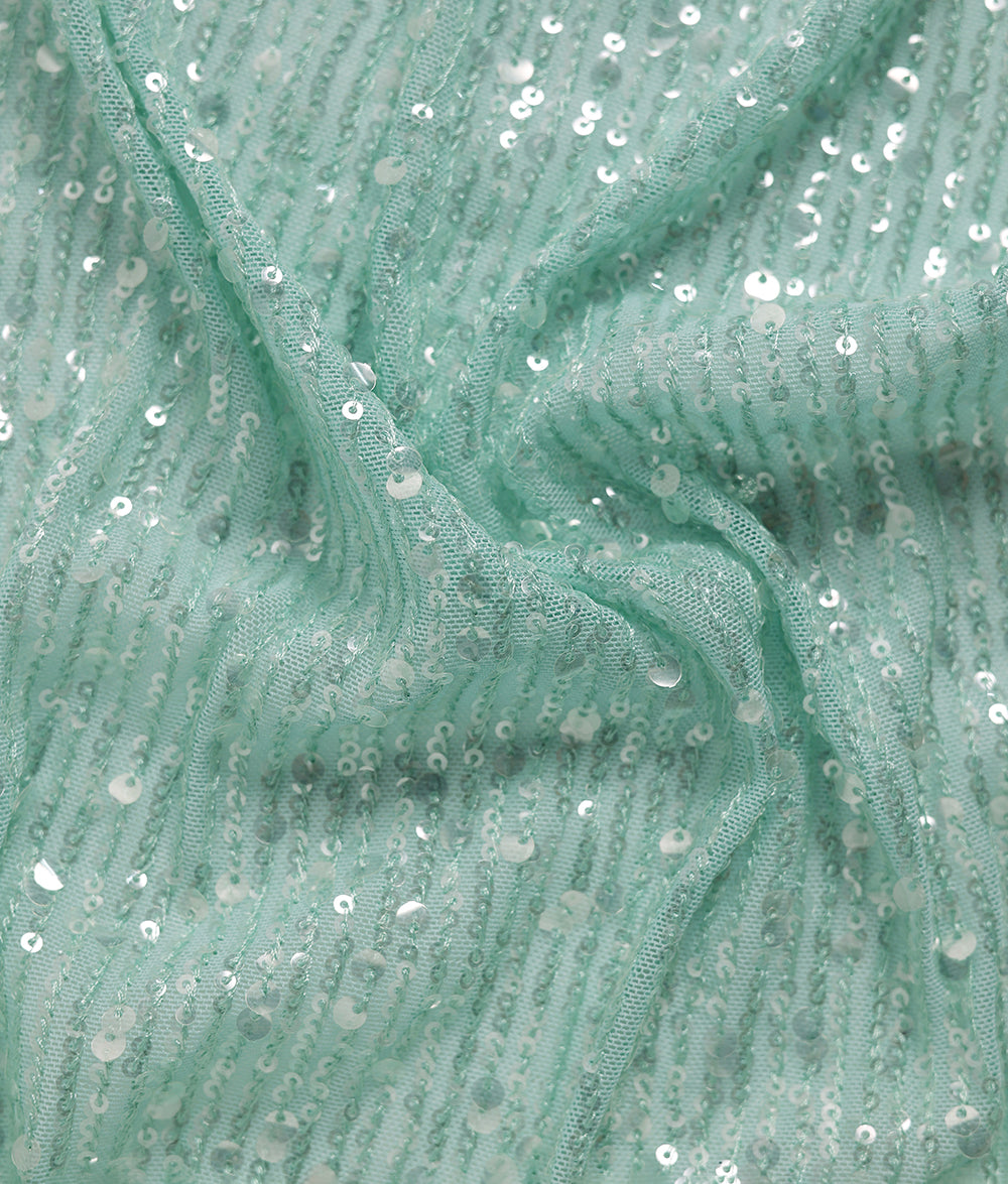 Elisabeth Sequins and Thread Embroidery