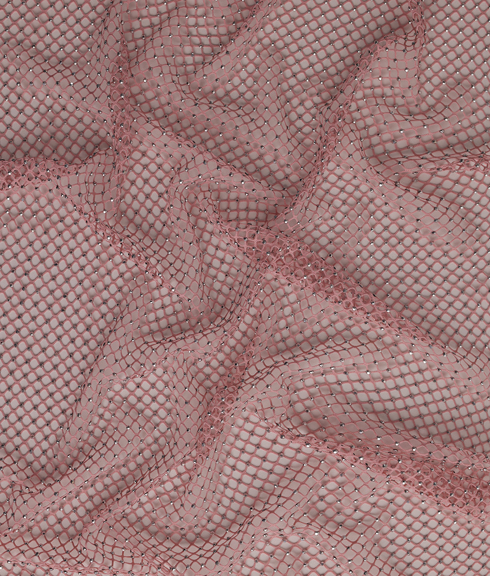 Eisley Rhinestone Embroidery Fabric (N-22DY12011)