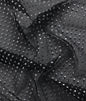 Victoria Transparent Fabric with Metallic Stickons