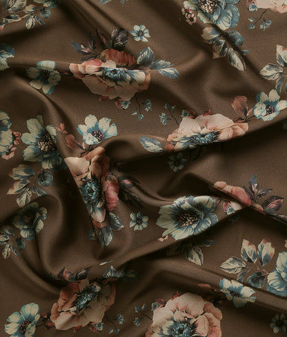 Amalie Floral Printed Satin (DT805)