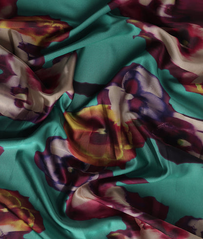 Galina Floral Printed Satin (DT800)