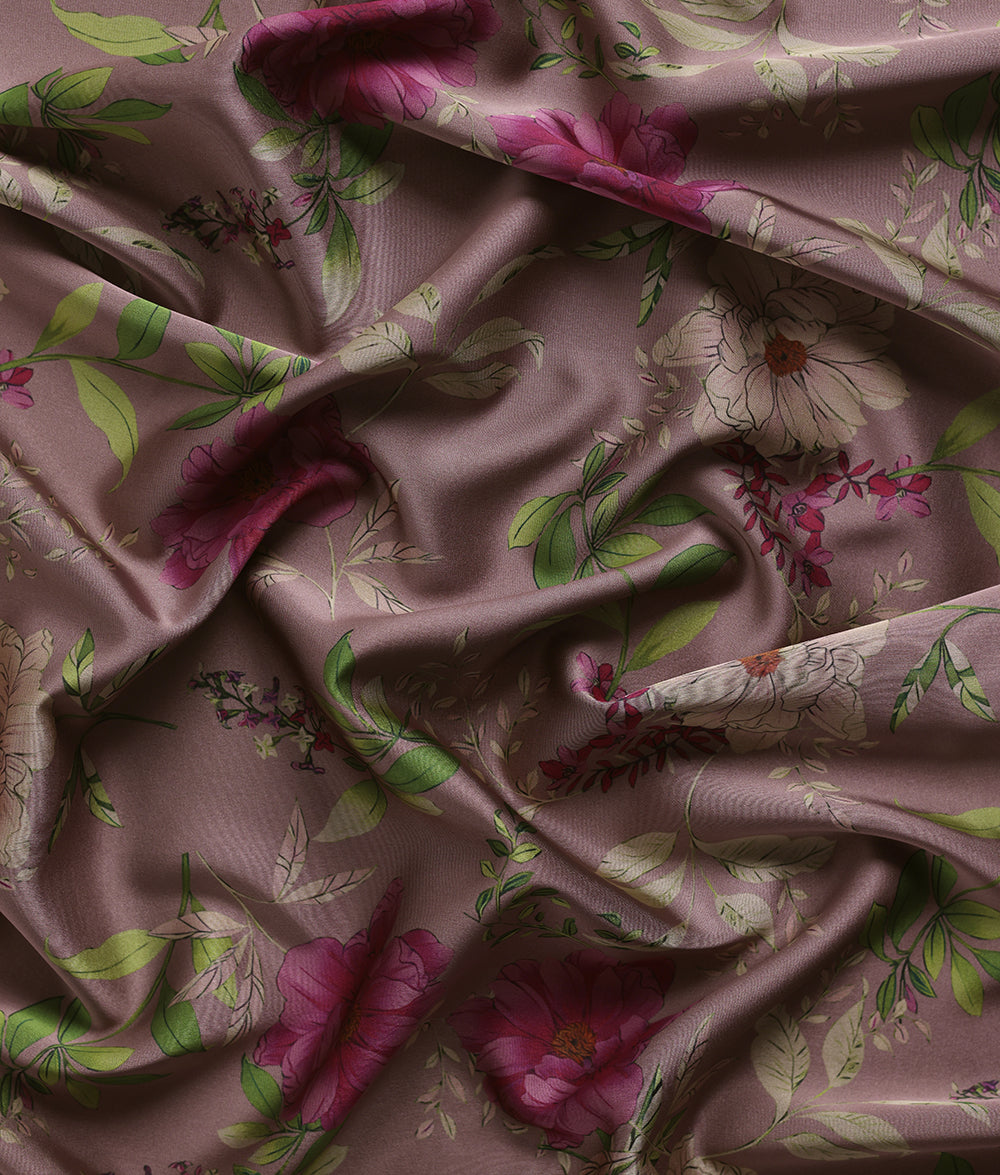 Marlena Floral Printed Satin (DT813)