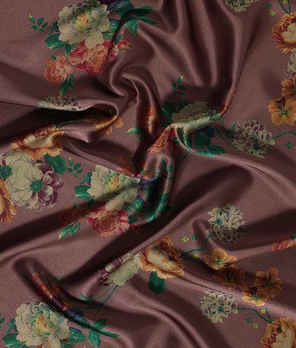 Angela Floral Printed Satin