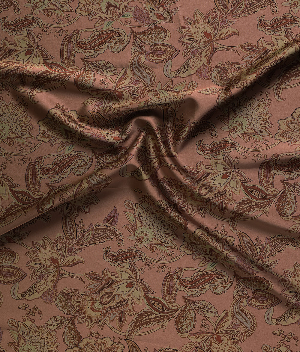 Nially Paisley Printed Satin (DT827)