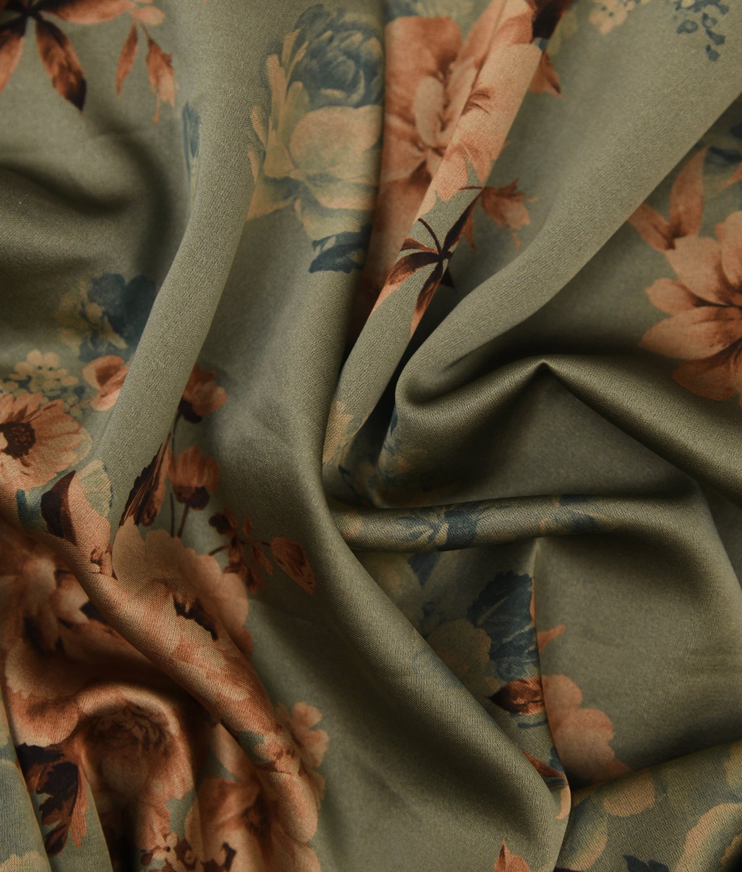 Marie Floral Printed Satin (DT406)