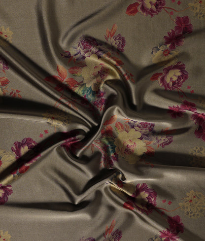 Angela Floral Printed Satin