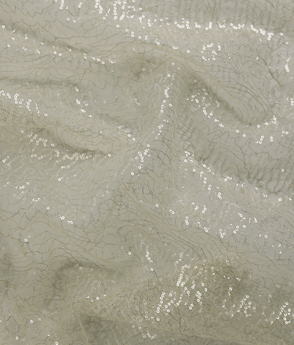 Mercy Sequins and Thread Embroidery Fabric (N#J03197)