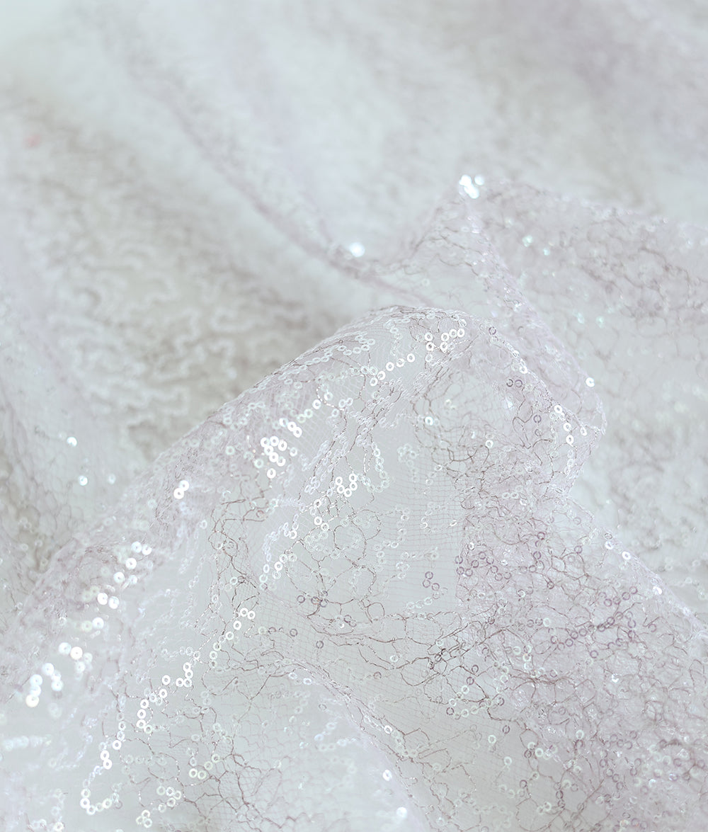 Mercy Sequins and Thread Embroidery Fabric