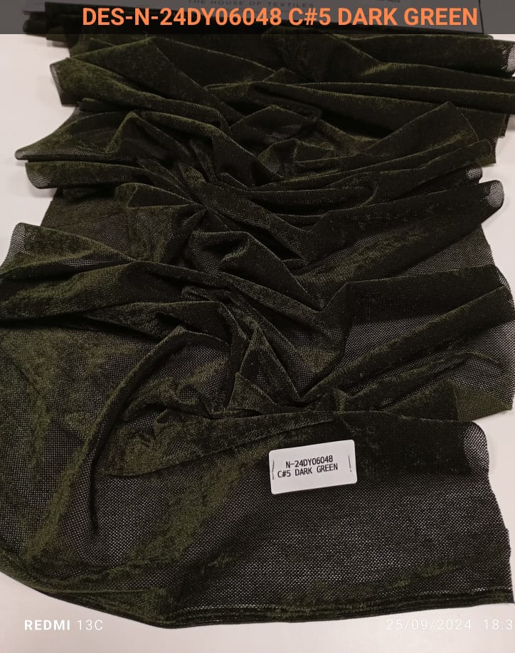 Fiorella Knitted Velvet Feel Fabric (N-24DY06048 C)