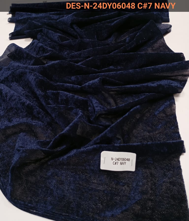Fiorella Knitted Velvet Feel Fabric (N-24DY06048 C)
