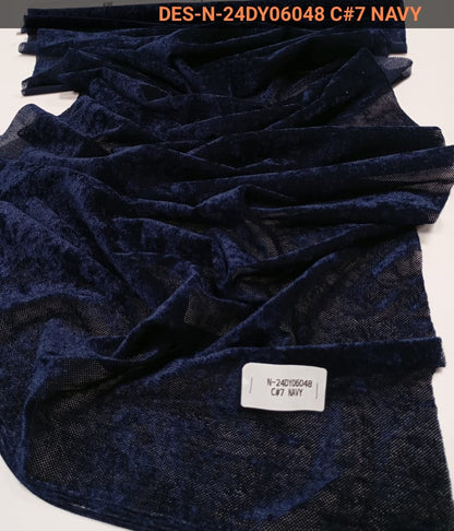 Fiorella Knitted Velvet Feel Fabric (N-24DY06048 C)