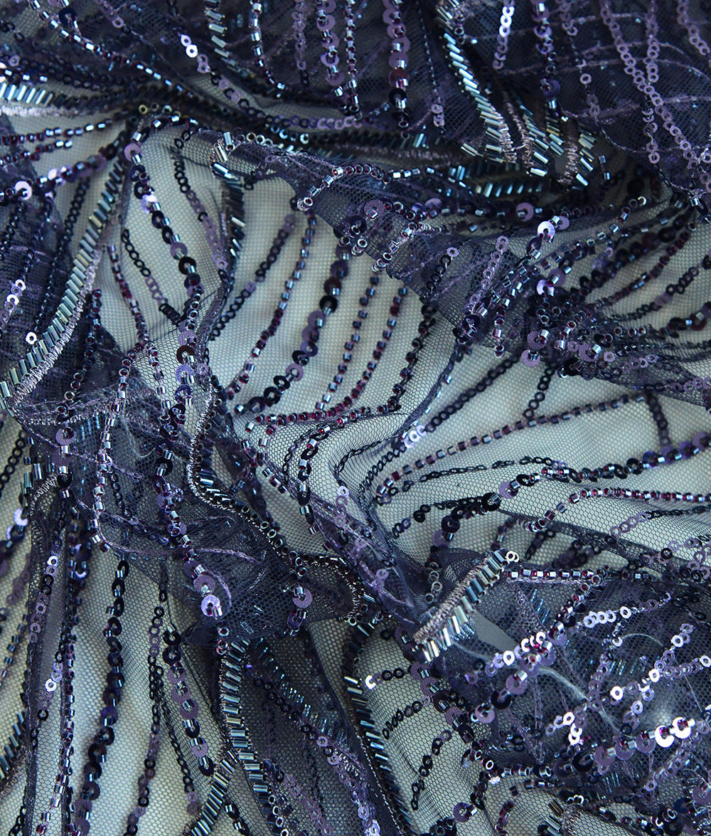 Clara Sequins Embroidery Fabric