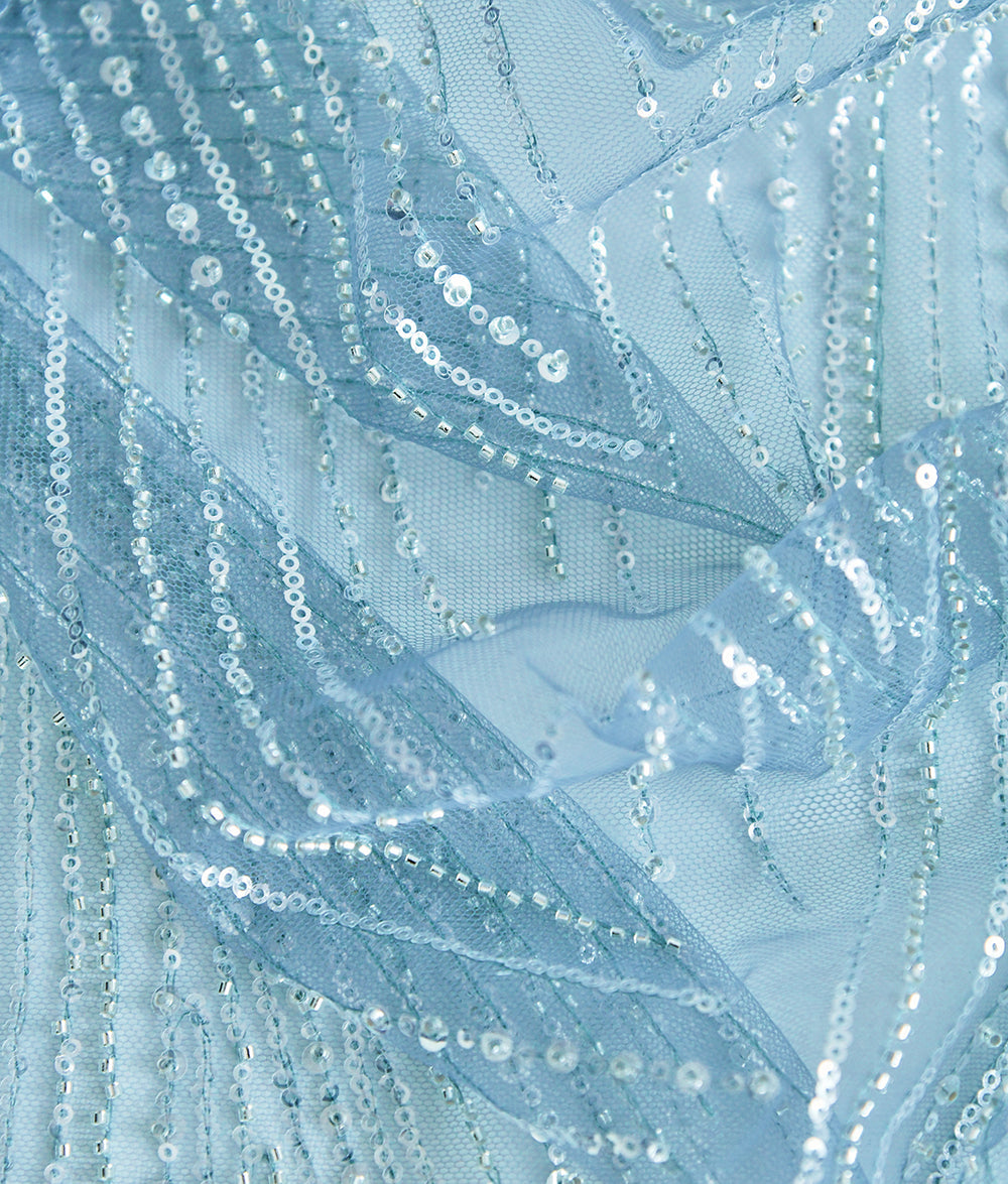 Triana Sequins Thread Embroidery Fabric